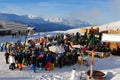 SSwiss Alps: Scharmoin Mountain restaurant in Lenzerheide in can