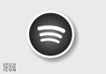 Spotify logo vector is a stylized representation