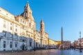 St Agnes Church on on Piazza Navona square, Rome, Italy Royalty Free Stock Photo