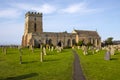 St. Aidans Church in Bamburgh, Northumberland Royalty Free Stock Photo