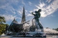 St. AlbanÃ¢â¬â¢s Church and Gefion Fountain in Copenhagen