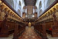 St Albans Cathedral choir seating Royalty Free Stock Photo