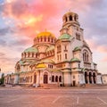 St. Alexander Nevski Cathedral in Sofia, Bulgaria Royalty Free Stock Photo