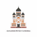 St. Alexander Nevsky Cathedral. It is a Bulgarian Orthodox cathedral in Sofia, the capital of Bulgaria. It`s amazing buildings Royalty Free Stock Photo