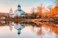 St. Alexander Nevsky Church in Gomel, Homiel Belarus. Church At Sunset Royalty Free Stock Photo