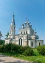 St. Alexander Nevsky Church in Stameriena, Latvia, on a sunny summer day Royalty Free Stock Photo