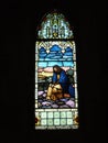 St. Andrew's Cathedral stained glass art Royalty Free Stock Photo