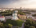 St Andrew`s Church is iconic place in Kyiv, Ukraine Royalty Free Stock Photo