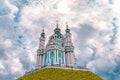 St. Andrew`s Church in Kyiv, Ukraine Royalty Free Stock Photo