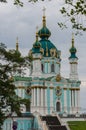 St. Andrew& x27;s Church. Ancient historical orthodox church on Andre