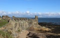 St Andrews Castle ruins St Andrews Fife, Scotland Royalty Free Stock Photo