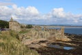 St Andrews Castle ruins St Andrews Fife, Scotland Royalty Free Stock Photo