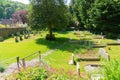 St Andrews church cemetery in beautiful village of Castle Combe, Wiltshire, England