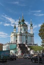 St Andrews Church in old town of Kiev