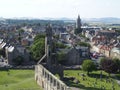 St Andrews city in Scotland with view on ruins of gothic cathedral Royalty Free Stock Photo