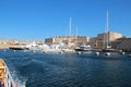 st angel fort and marina in vittoriosa (malta) Royalty Free Stock Photo