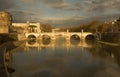 St. Angelo Bridge over Tiber River