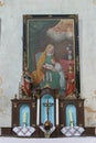 St. Anne altar at Holy Three Kings Church in Stara Ploscica, Croatia Royalty Free Stock Photo