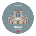 St. Anne Cathedral in Belfast, UK. Architectural symbols of European cities