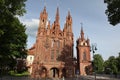 St. Anne's church in Vilnius old town, Lithuania Royalty Free Stock Photo