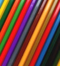 Set of colourful watercolour pencils Royalty Free Stock Photo