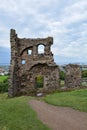 St. Anthony`s chapel ruins in Hollyrood park near Edinburgh