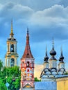 St. Antipas and St Lazarus churches in Suzdal, Russia Royalty Free Stock Photo