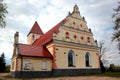 St. Antoni Padewski parish church in Banie Mazurskie village, Goldap powiat, Warmian-Masurian Voivodeship in Poland.