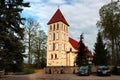 St. Antoni Padewski parish church in Banie Mazurskie village, Goldap powiat, Warmian-Masurian Voivodeship in Poland Royalty Free Stock Photo