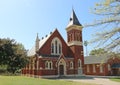 St Arnaud's Uniting Church is a Victorian English Gothic styled church constructed in 1875 Royalty Free Stock Photo