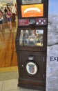 St Augustine FL,August 8th:Souvenir Coins Machine in Visitor Center Building from St Augustine in Florida