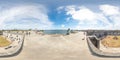 360 equirectangular panorama St Augustine Florida Castillo De Sa