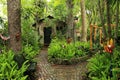 Beautiful artistic garden in St. Augustine, Florida