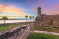 St. Augustine, Florida at the Castillo de San Marcos National Monument Royalty Free Stock Photo