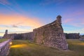 St. Augustine, Florida at the Castillo de San Marcos National Monument Royalty Free Stock Photo