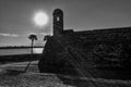 Castillo de San Marcos on beautiful sunrise background in Floridas Historic Coast