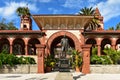 Main entrance of Henry Flager College in Florida`s Historic Coast .