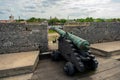 Cannon on gundeck in Castillo de San Marcos Fort 5 Royalty Free Stock Photo