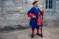 Reenactor dressed as a Spanish soldier of the seventeenth century in Florida`s Historic Coast. 2