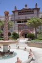 St Augustine, Florida USA - Flagler College Courtyard