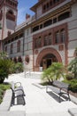 St Augustine, Florida USA - Flagler College Courtyard