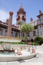 St Augustine, Florida USA - Flagler College Courtyard