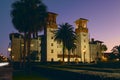 St. Augustine.Florida.USA - 11.03.2020: Lightner Museum at sunset Royalty Free Stock Photo