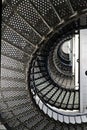 Stairs in t. Augustine Light Station, a lighthouse in St. Augustine, Florida. Royalty Free Stock Photo