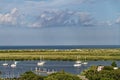 View from St. Augustine Light Station, a lighthouse in St. Augustine, Florida. Royalty Free Stock Photo