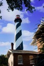 St. Augustine Lighthouse in St Augustine Beach Florida Royalty Free Stock Photo