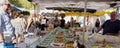 St AYGULF, VAR, PROVENCE, FRANCE, AUGUST 26 2016: Provencal market stall selling fresh loose spices and other items to locals and Royalty Free Stock Photo