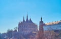 The spires of St Barbara Cathedral, Kutna Hora, Czech Republic Royalty Free Stock Photo