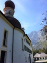 St bartholomae chapel in Bavaria at Koenigssee in south germand