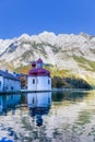 St. Bartholomae at the Koenigssee Royalty Free Stock Photo